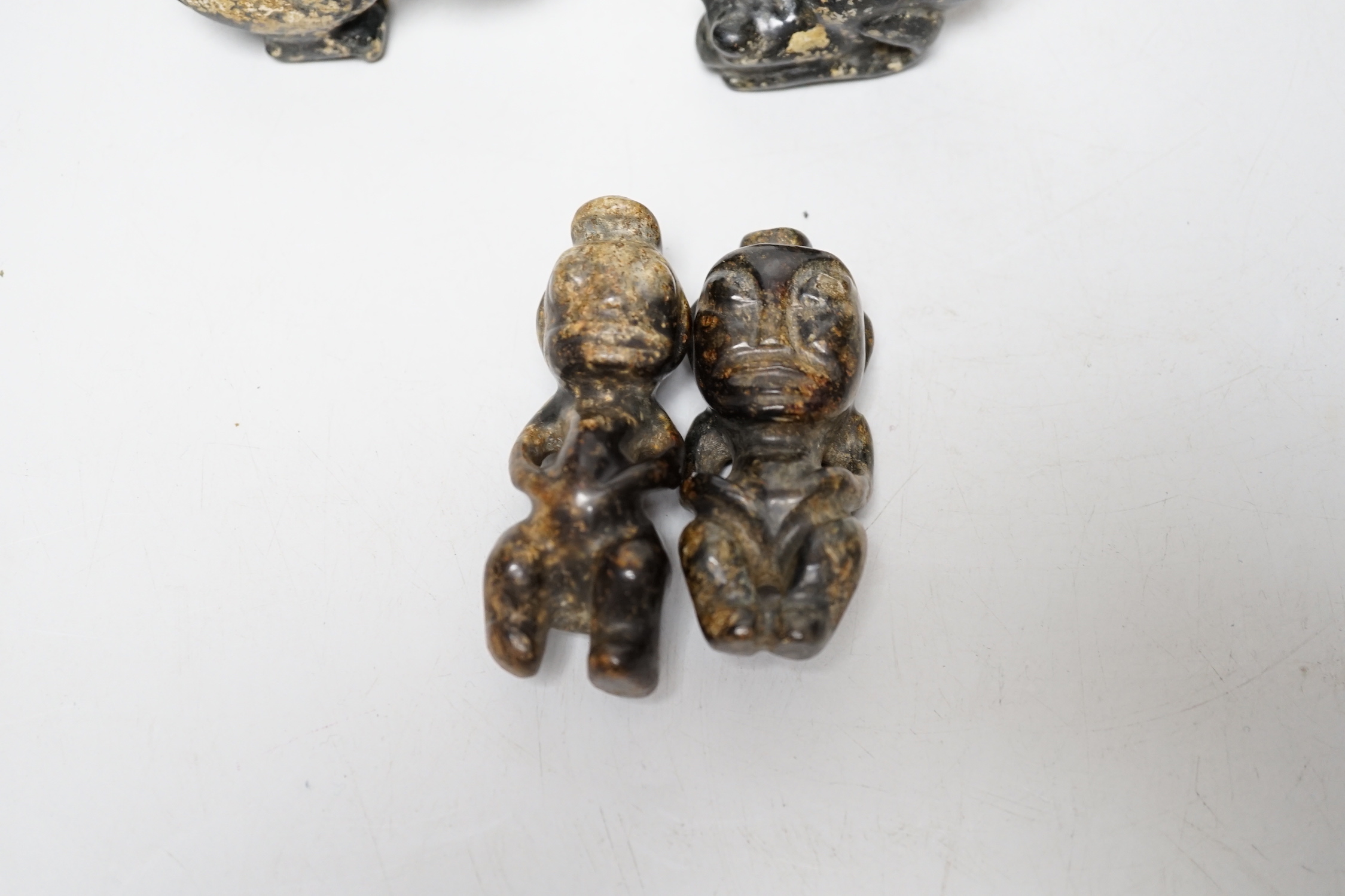 Four Chinese hardstone carvings